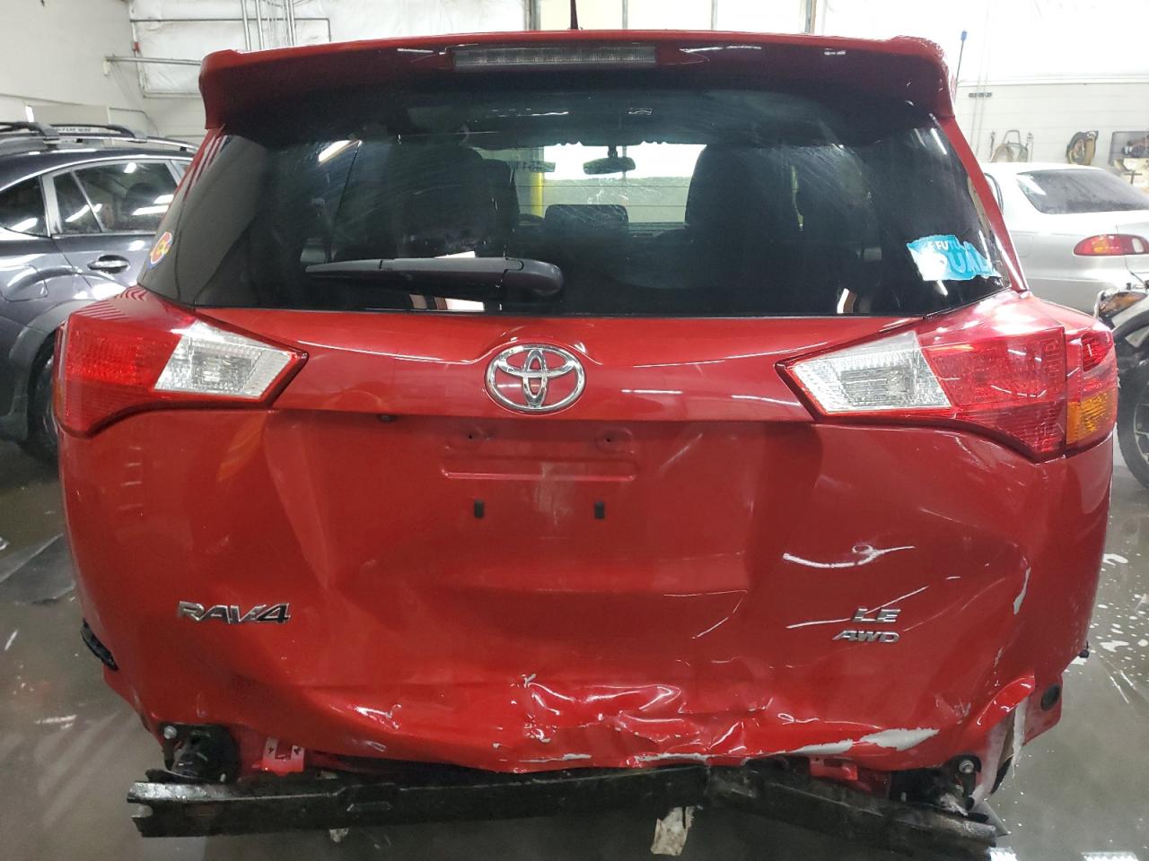 2014 Toyota RAV 4 VIN 2T3BFREV1EW153599 Copart auction photo, rear end / front end damage thumbnail 6