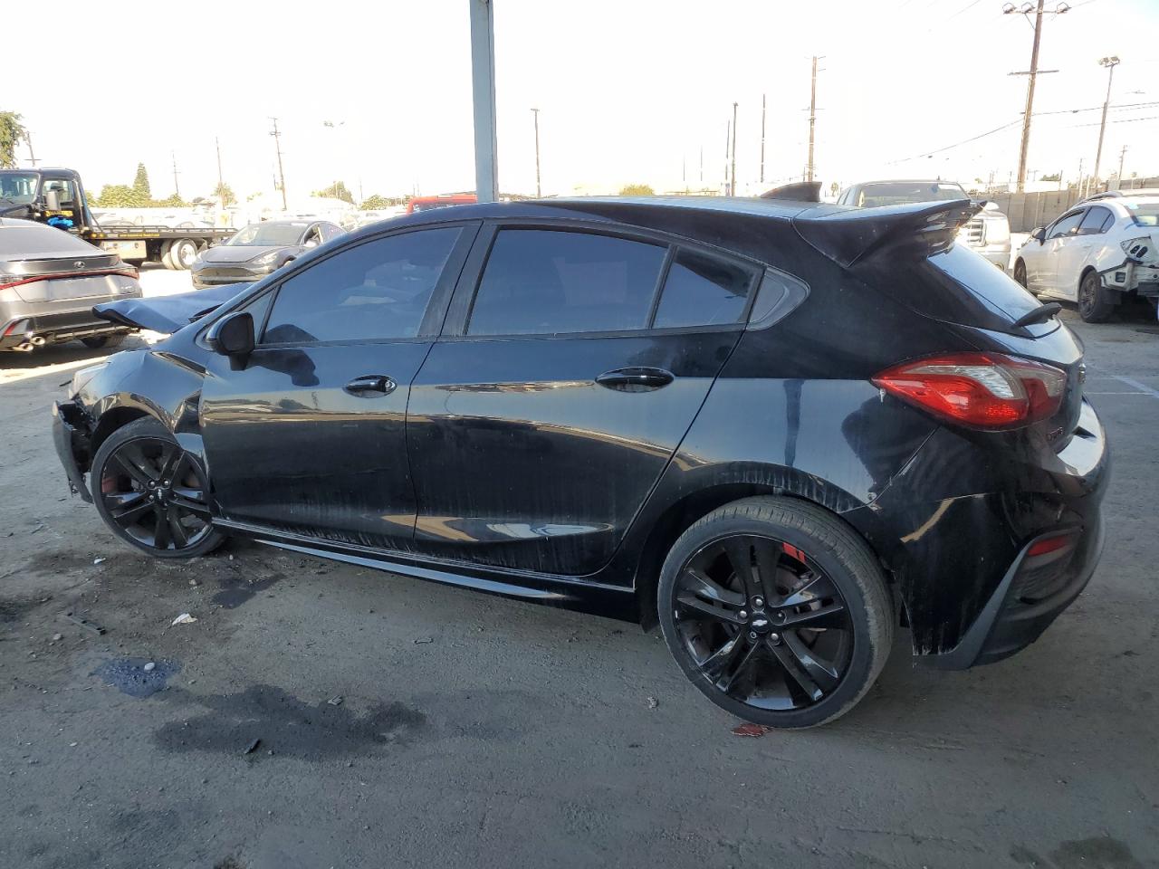 2018 Chevrolet Cruze VIN 3G1BE6SM4JS589358 Copart auction photo, front end / side damage thumbnail 2