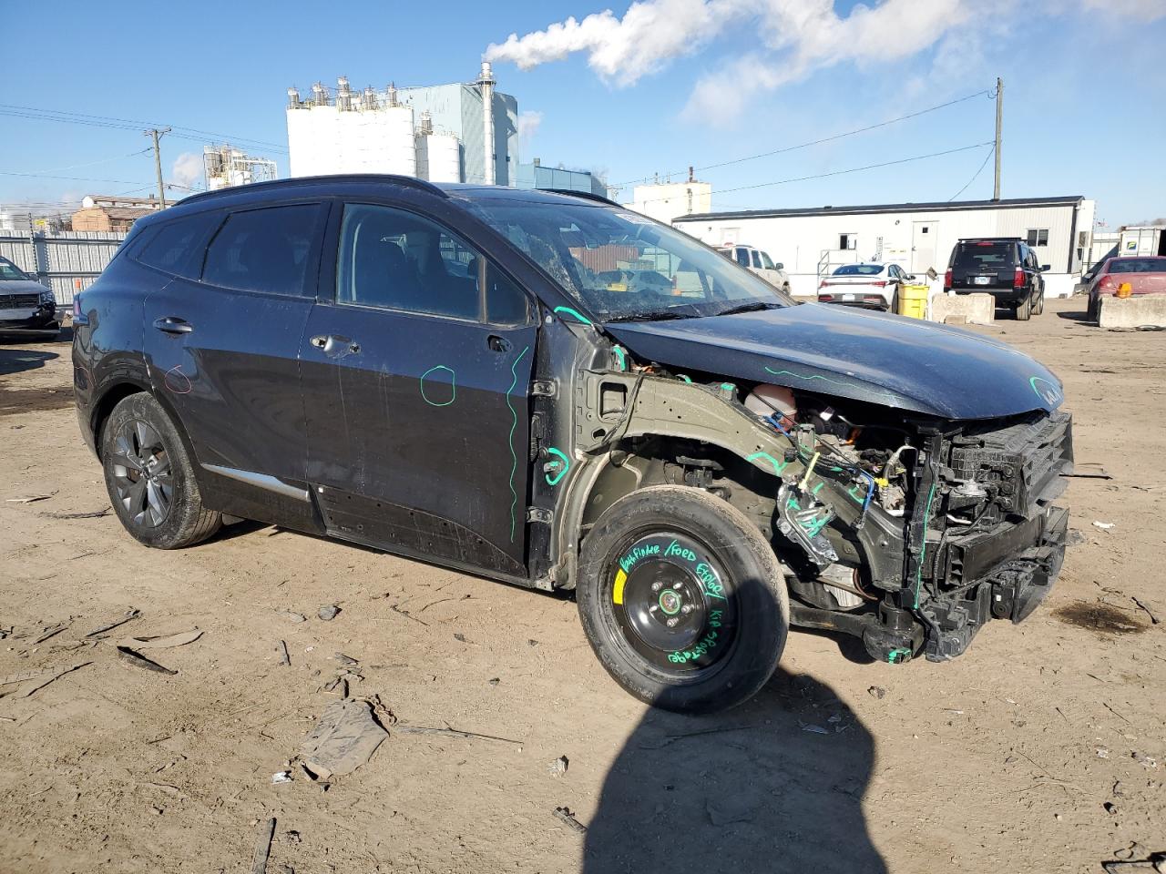 2023 KIA Sportage VIN 5XYK43AF2PG029263 Copart auction photo, front end damage thumbnail 4