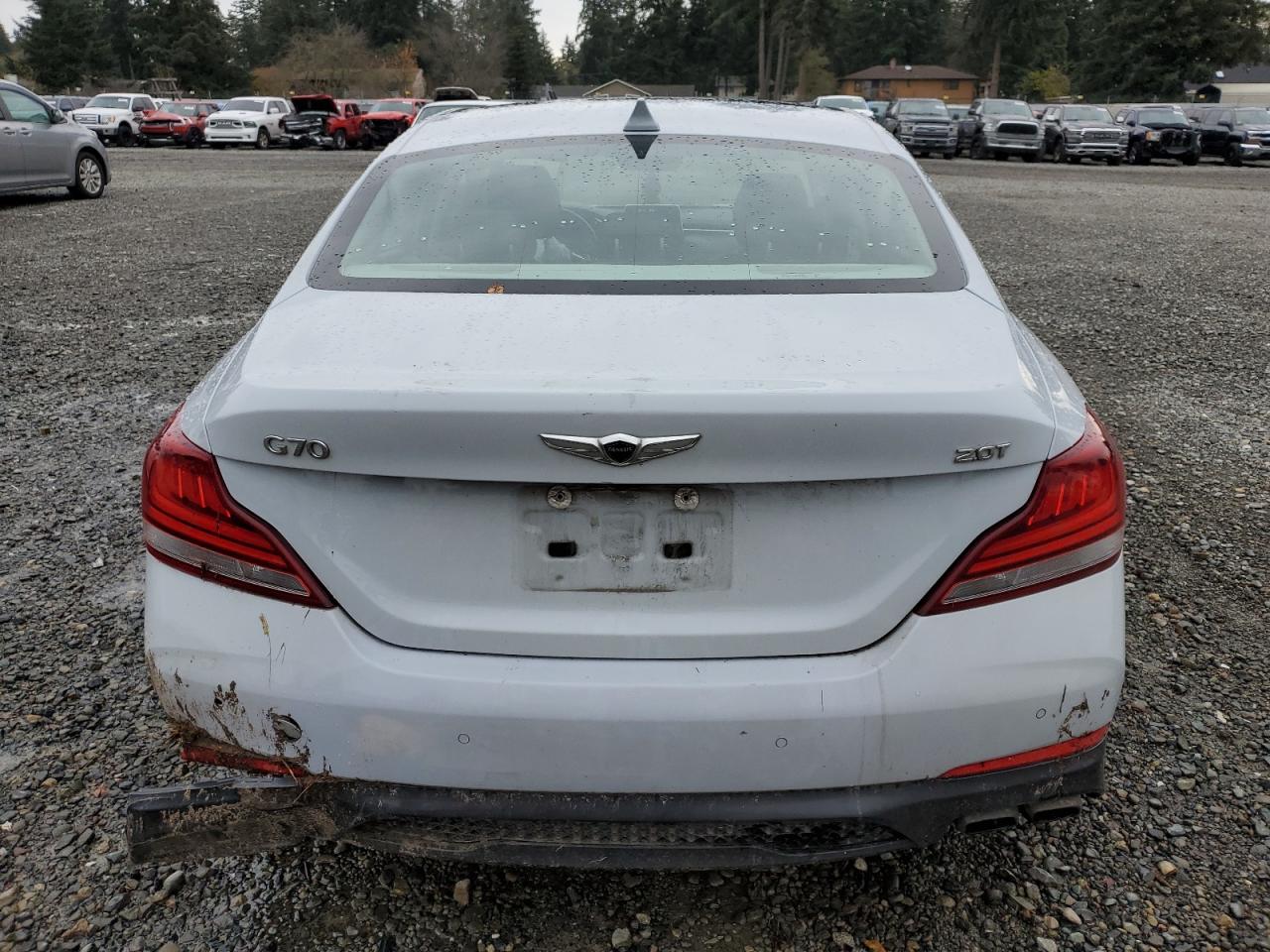 2019 Genesis G70 VIN KMTG34LA5KU026138 Copart auction photo, front end / side damage thumbnail 6