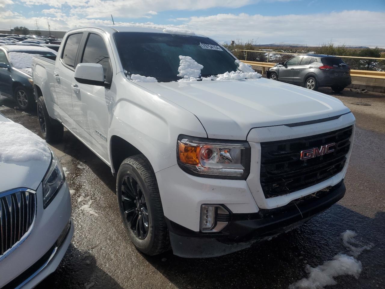 2021 GMC Canyon VIN 1GTG6CENXM1289987 Copart auction photo, water/flood damage thumbnail 4