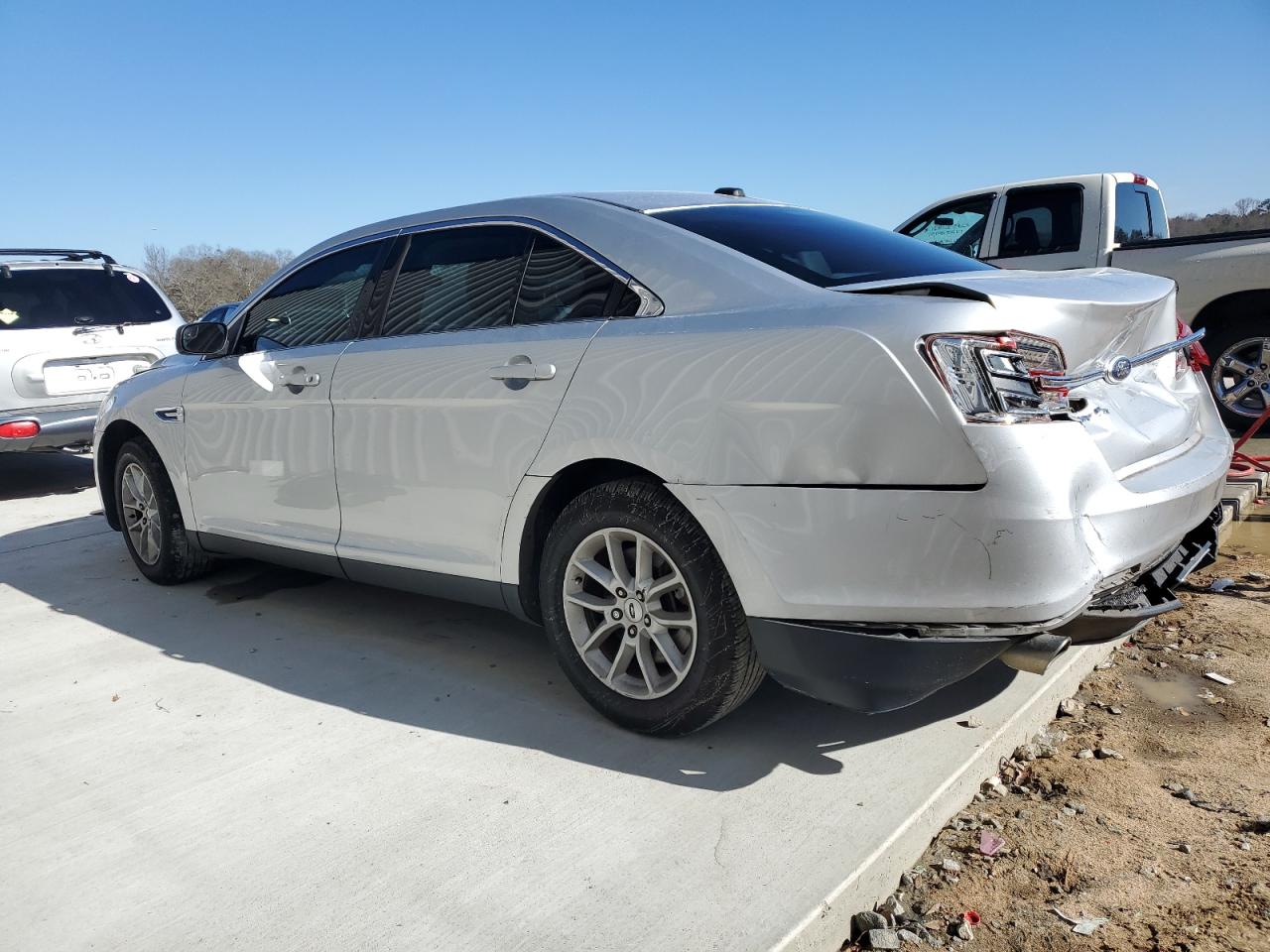 2013 Ford Taurus VIN 1FAHP2D8XDG130767 Copart auction photo, front end / rear end damage thumbnail 2
