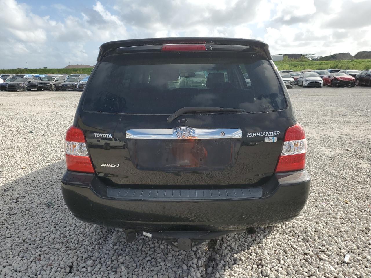 2006 Toyota Highlander VIN JTEEW21A360029147 Copart auction photo, side / minor dent/scratches damage thumbnail 6