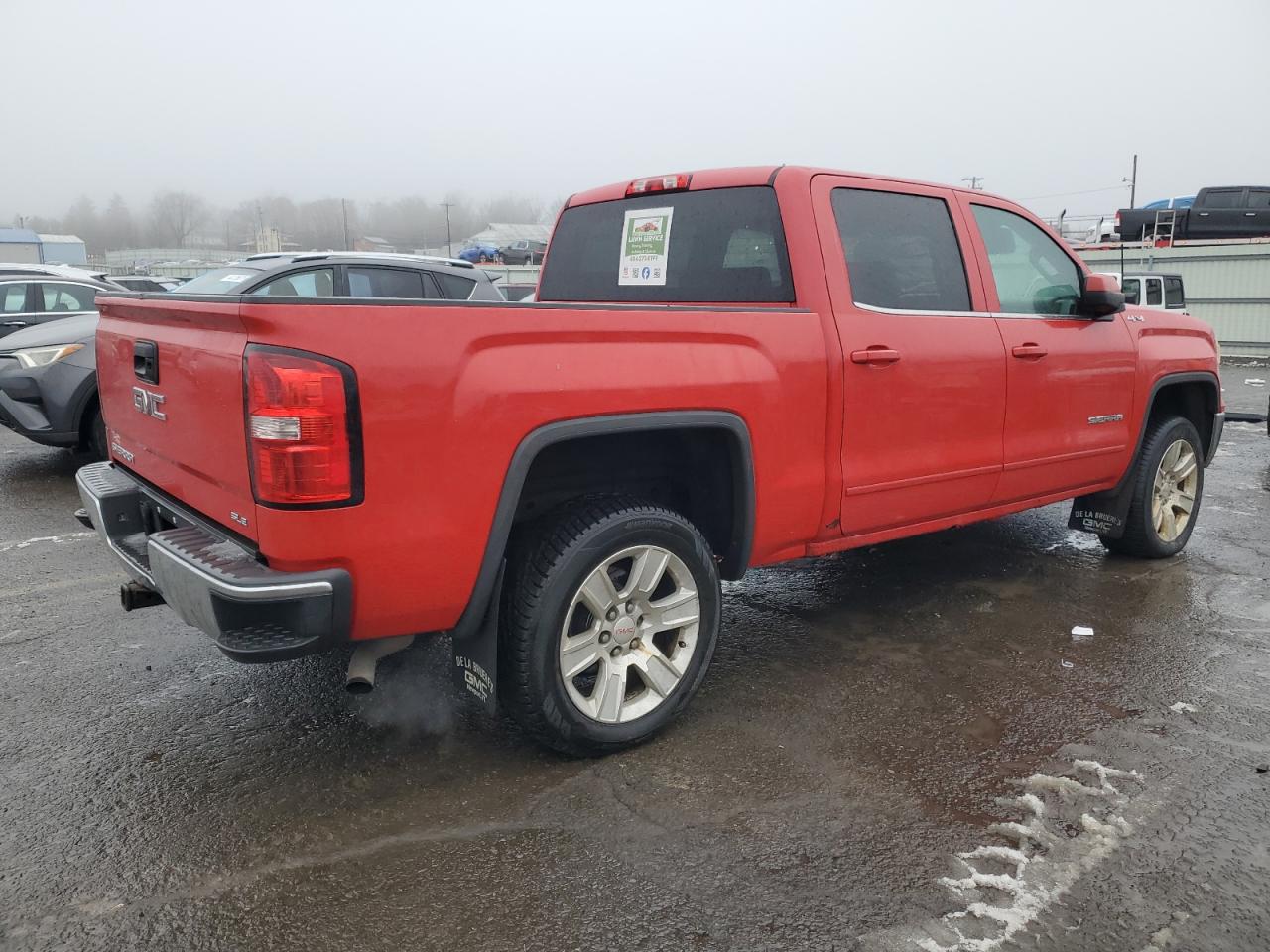 2014 GMC Sierra VIN 3GTU2UEC2EG221964 Copart auction photo, side damage thumbnail 3