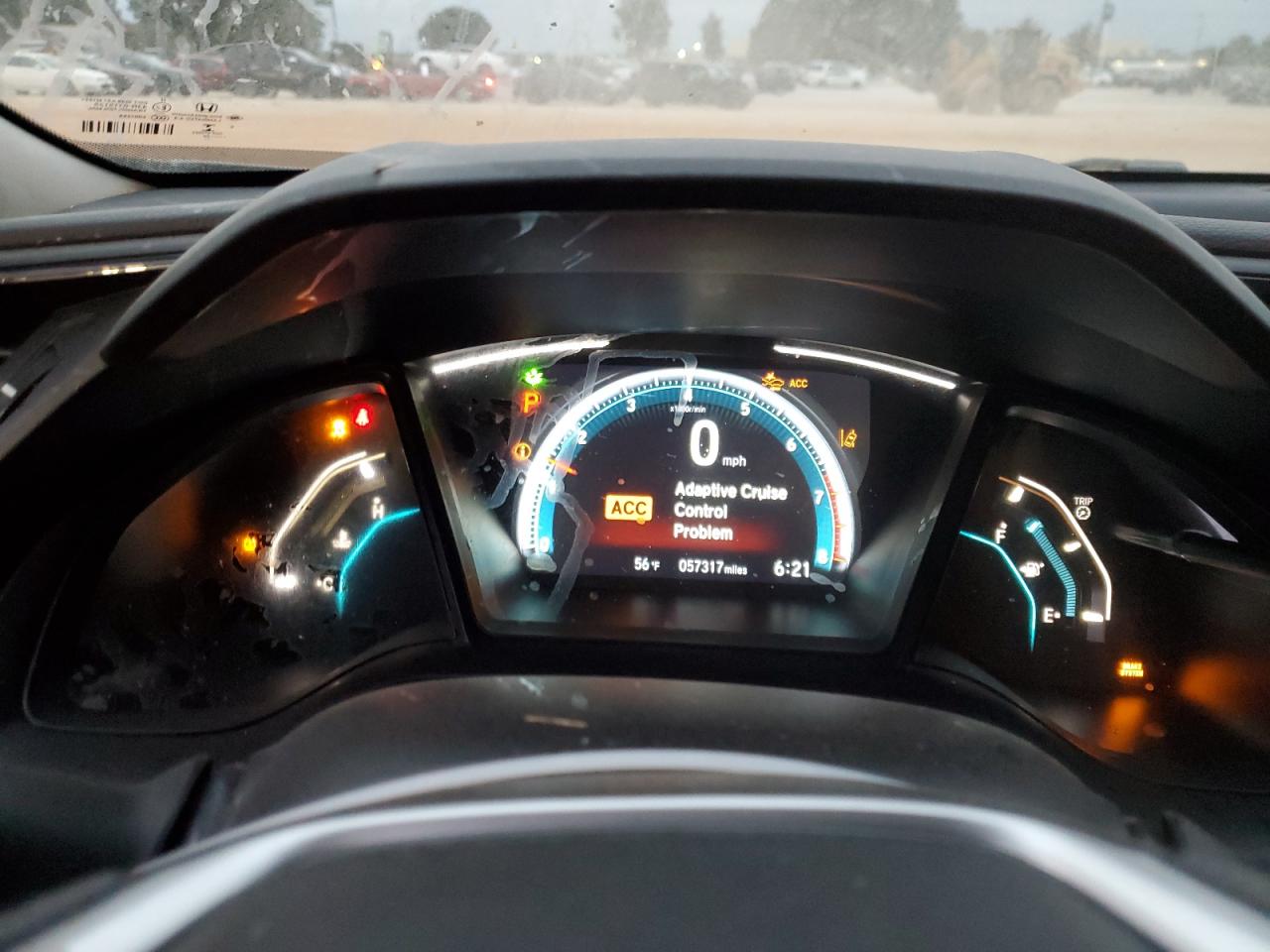 2020 Honda Civic VIN 19XFC2F65LE015582 Copart auction photo, side damage thumbnail 9