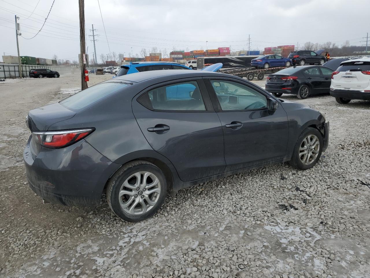 2017 Toyota Yaris VIN 3MYDLBYV9HY163303 Copart auction photo, front end damage thumbnail 3