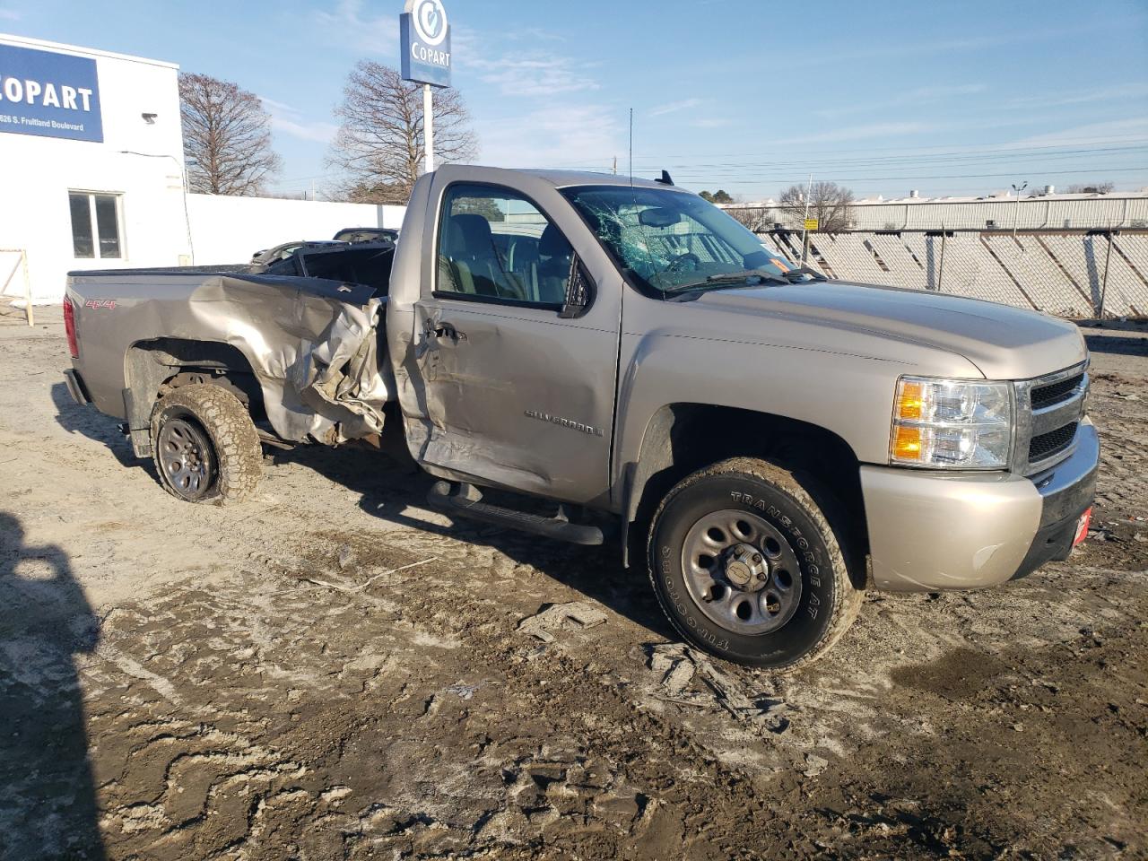 2007 Chevrolet Silverado VIN 1GCEK14C67E588476 Copart auction photo, side / all over damage thumbnail 4