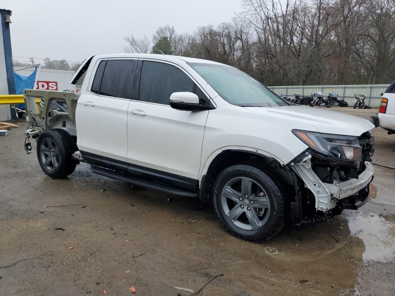 2023 Honda Ridgeline VIN 5FPYK3F50PB023072 Copart auction photo, rear end / front end damage thumbnail 4