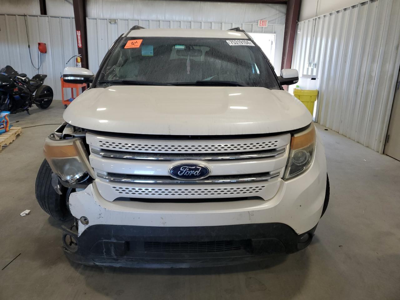 2015 Ford Explorer VIN 1FM5K7F87FGB60670 Copart auction photo, front end / side damage thumbnail 5