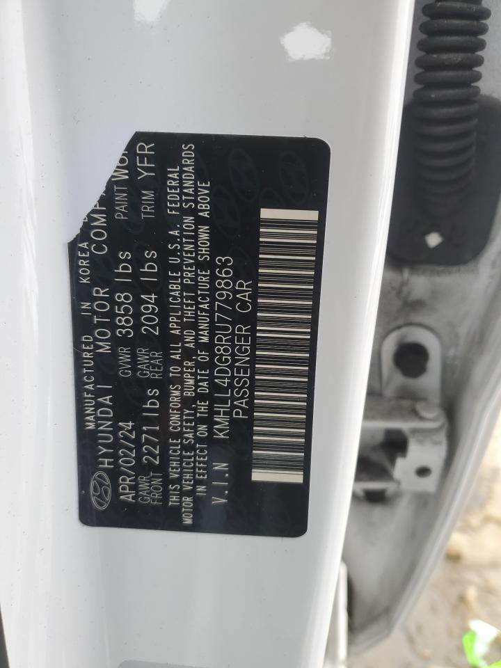 2024 Hyundai Elantra VIN KMHLL4DG8RU779863 Copart auction photo, front end damage thumbnail 14