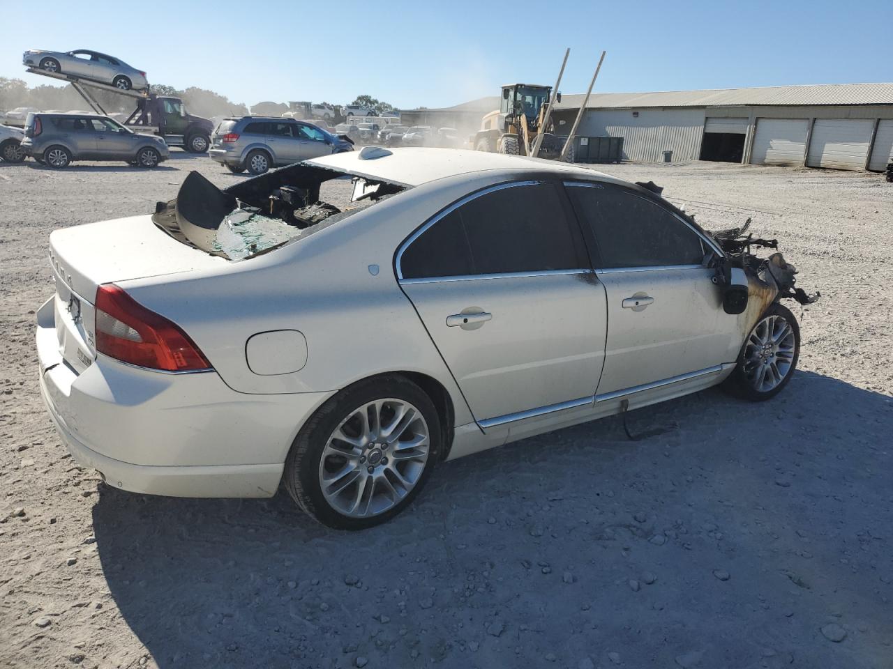 2009 Volvo S80 VIN YV1AR992591101071 Copart auction photo, burn damage thumbnail 3