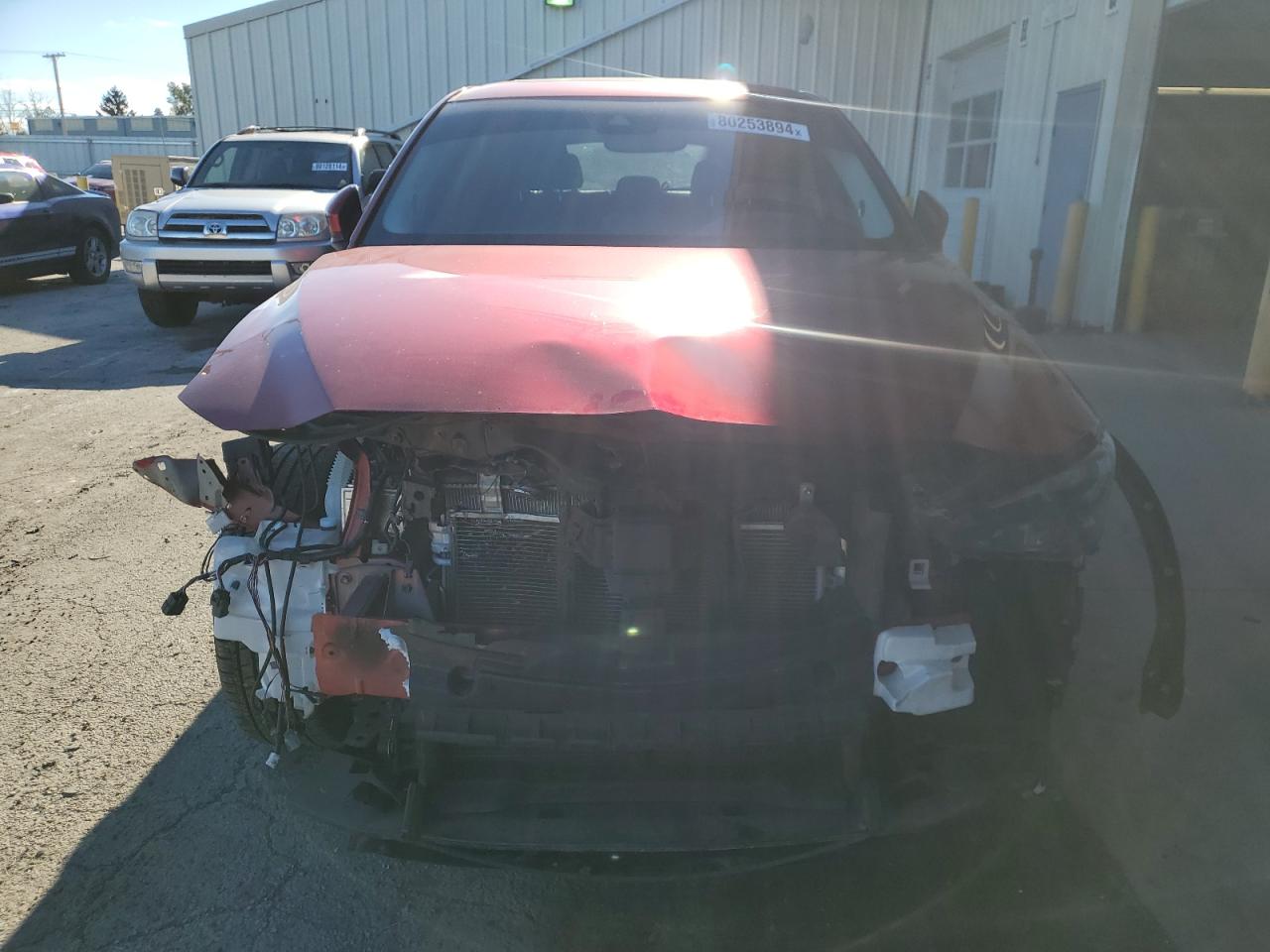 2020 Mazda CX-5 VIN JM3KFBDM2L1787216 Copart auction photo, front end / side damage thumbnail 5