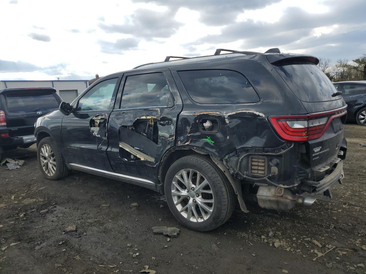 2015 Dodge Durango VIN 1C4RDJEG9FC176981 Copart auction photo, side / rear end damage thumbnail 2