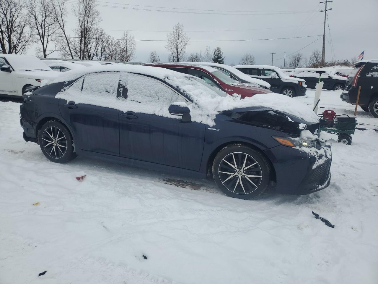 2021 Toyota Camry VIN 4T1G31AK4MU569617 Copart auction photo, rear end / front end damage thumbnail 4