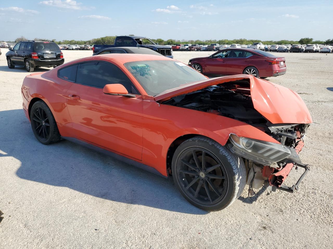 2016 Ford Mustang VIN 1FA6P8TH1G5267155 Copart auction photo, all over damage thumbnail 4