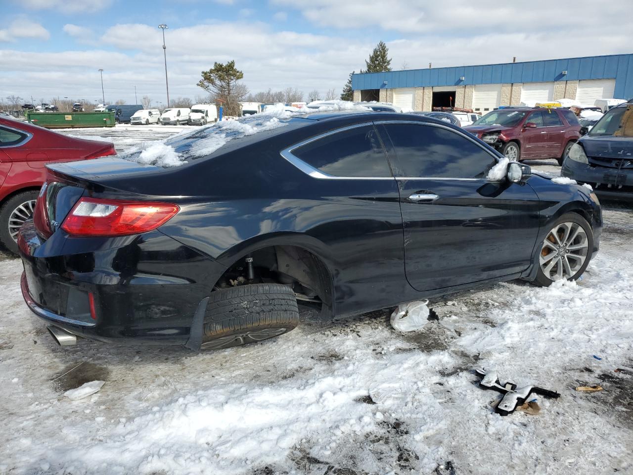2015 Honda Accord VIN 1HGCT2B80FA006680 Copart auction photo, all over damage thumbnail 3