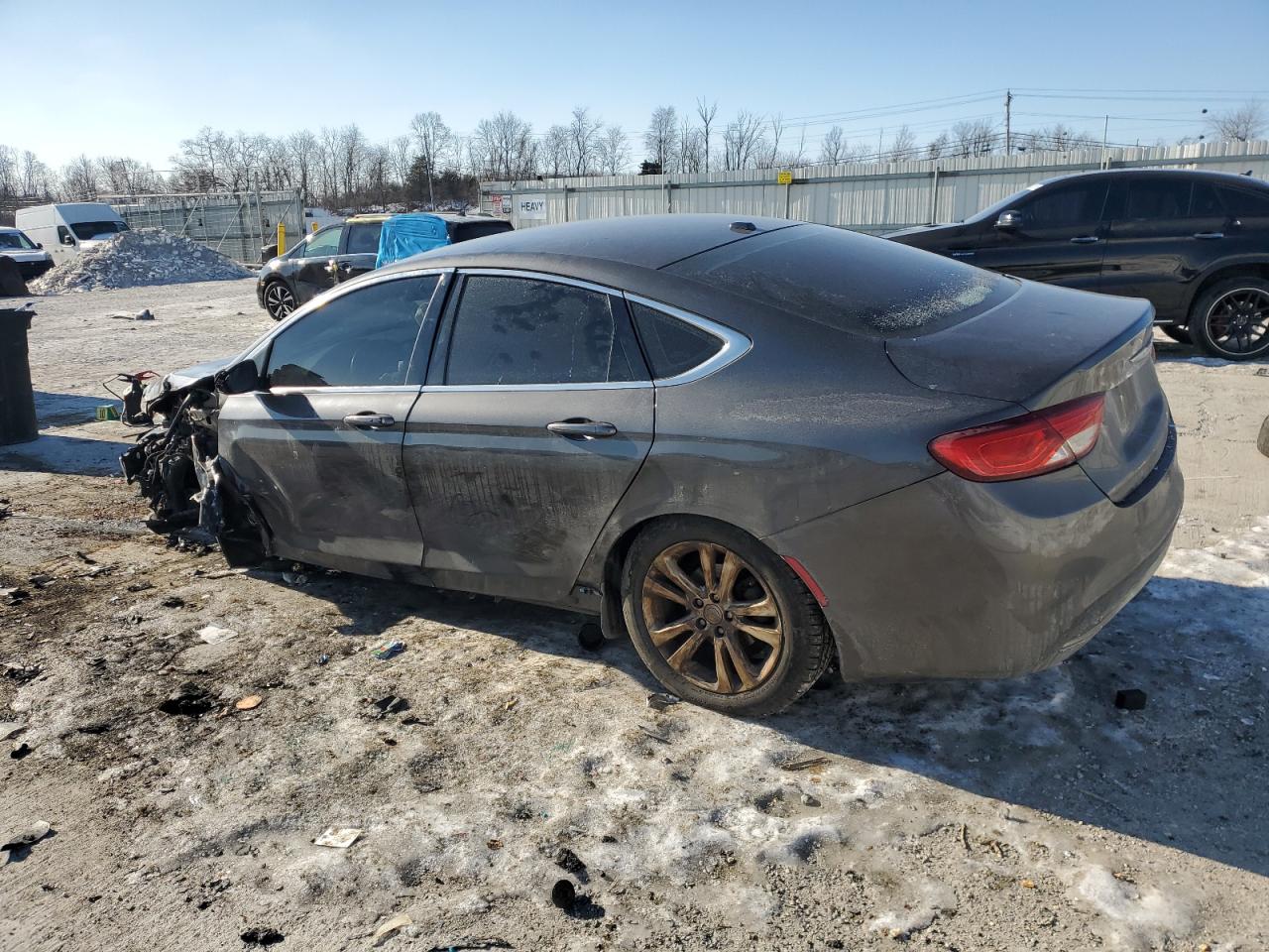 2015 Chrysler 200 VIN 1C3CCCAB6FN582109 Copart auction photo, front end / side damage thumbnail 2