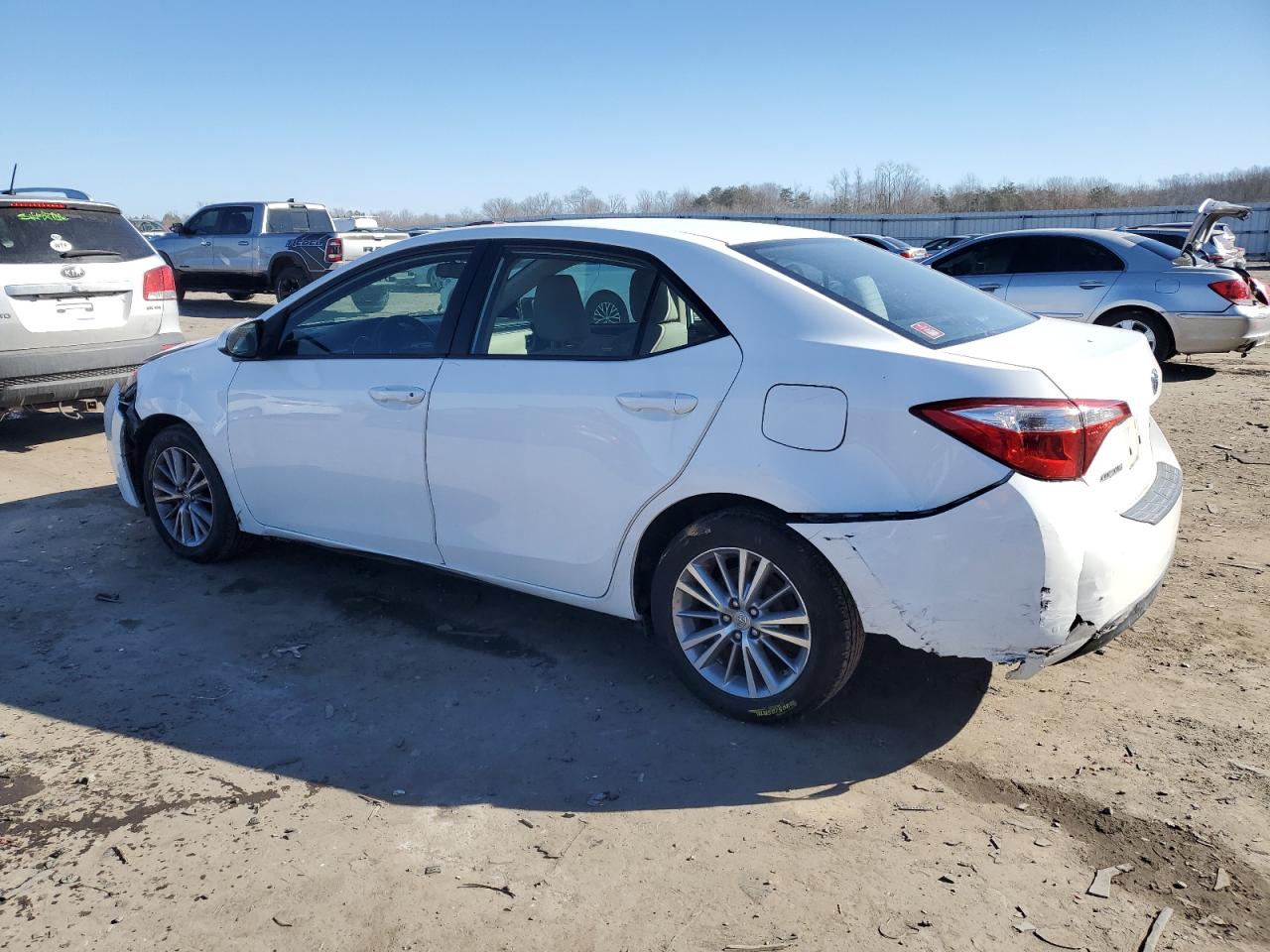 2014 Toyota Corolla VIN 2T1BURHE6EC002656 Copart auction photo, front end / rear end damage thumbnail 2