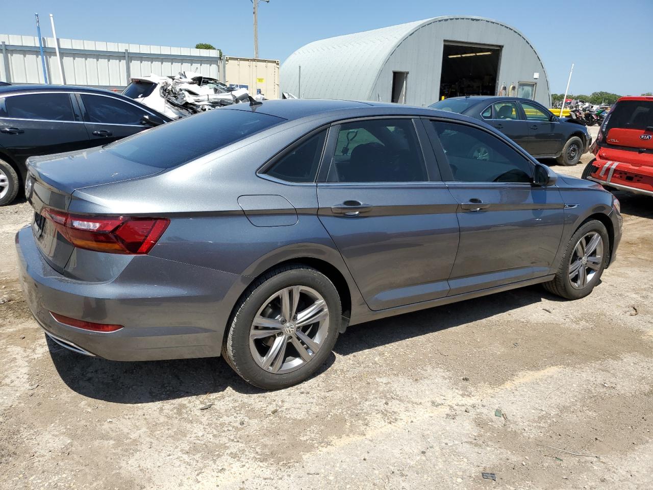 2019 Volkswagen Jetta VIN 3VWC57BUXKM089595 Copart auction photo, side / front end damage thumbnail 3