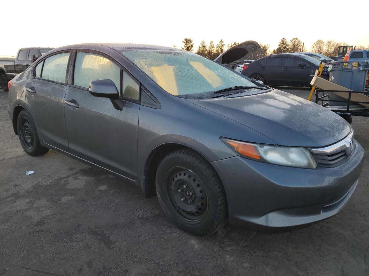 2012 Honda Civic VIN 19XFB2F5XCE303026 Copart auction photo, side damage thumbnail 4