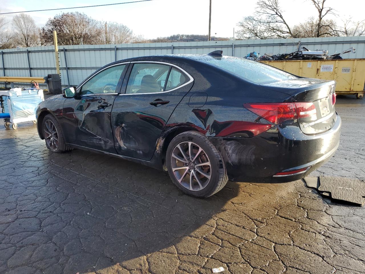 2015 Acura TLX VIN 19UUB2F57FA010667 Copart auction photo, side damage thumbnail 2