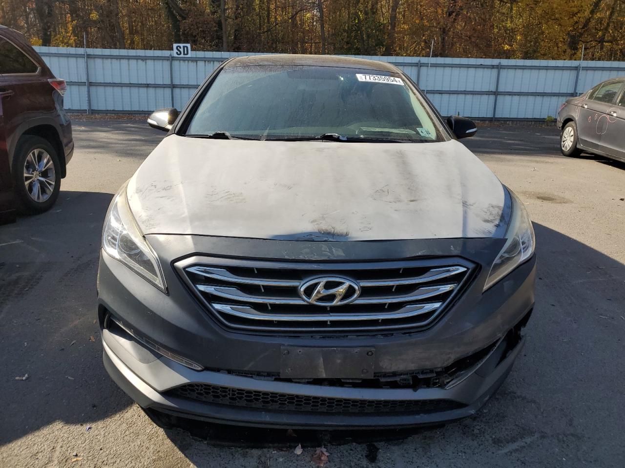 2016 Hyundai Sonata VIN 5NPE34AF2GH393990 Copart auction photo, front end damage thumbnail 5