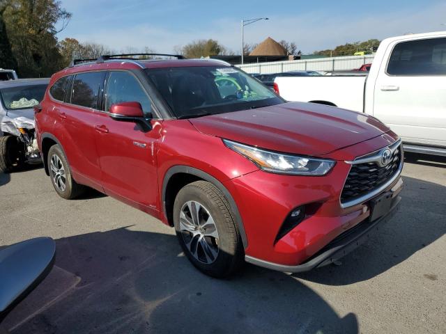 2021 Toyota Highlander VIN 5TDGBRCH7MS064408 Copart auction photo, side / front end damage thumbnail 4