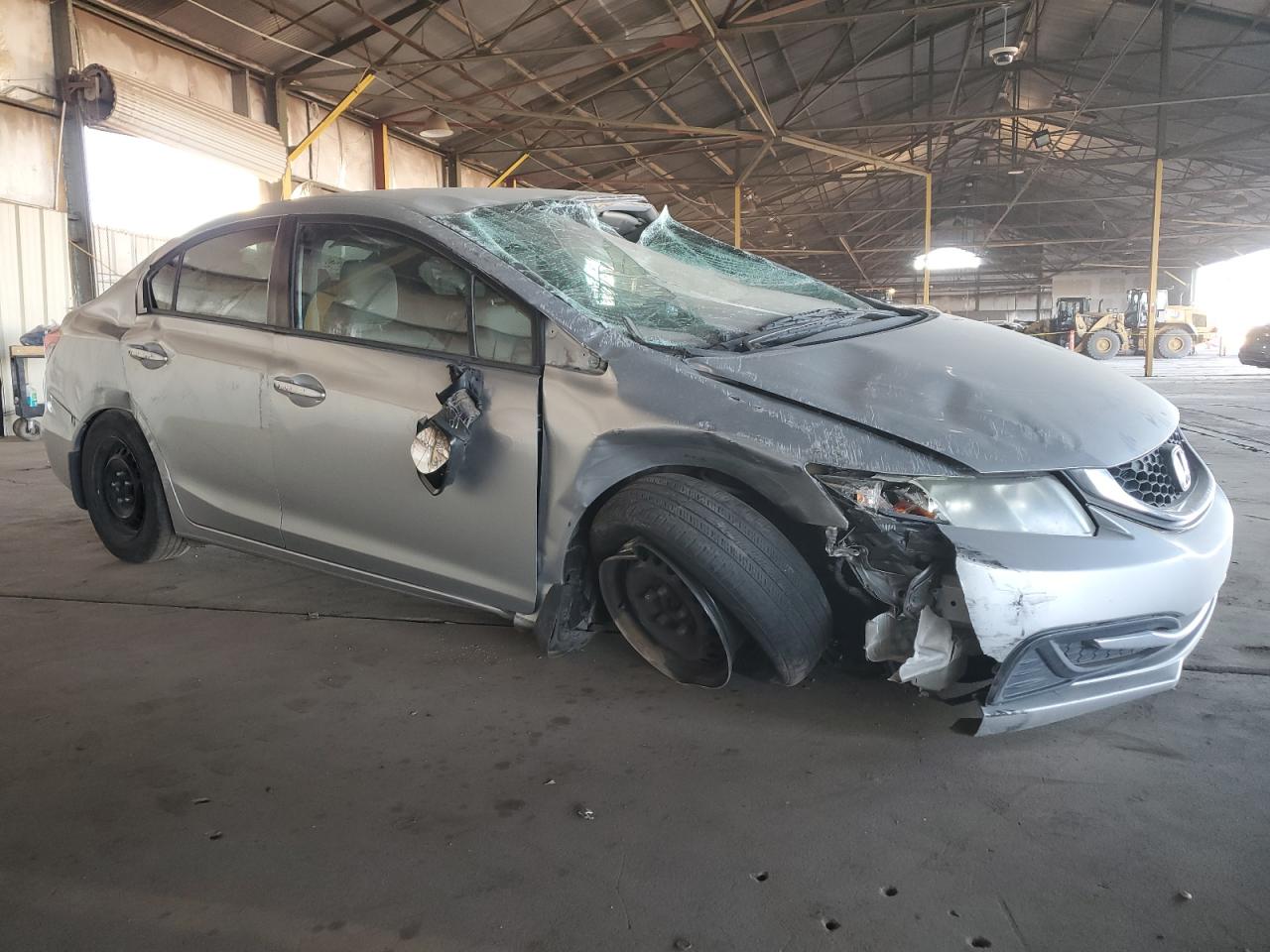 2015 Honda Civic VIN 2HGFB2F52FH523397 Copart auction photo, all over damage thumbnail 4