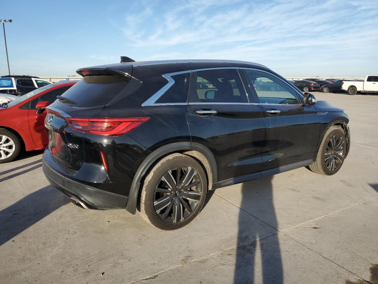 2021 Infiniti QX50 VIN 3PCAJ5BA6MF124690 Copart auction photo, front end damage thumbnail 3