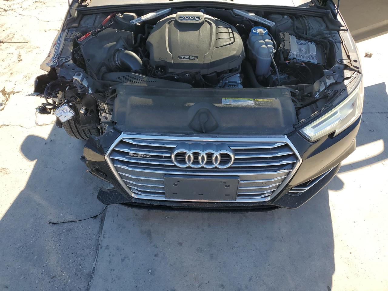 2018 Audi A4 VIN WAUENAF41JN009718 Copart auction photo, front end / hail damage thumbnail 11