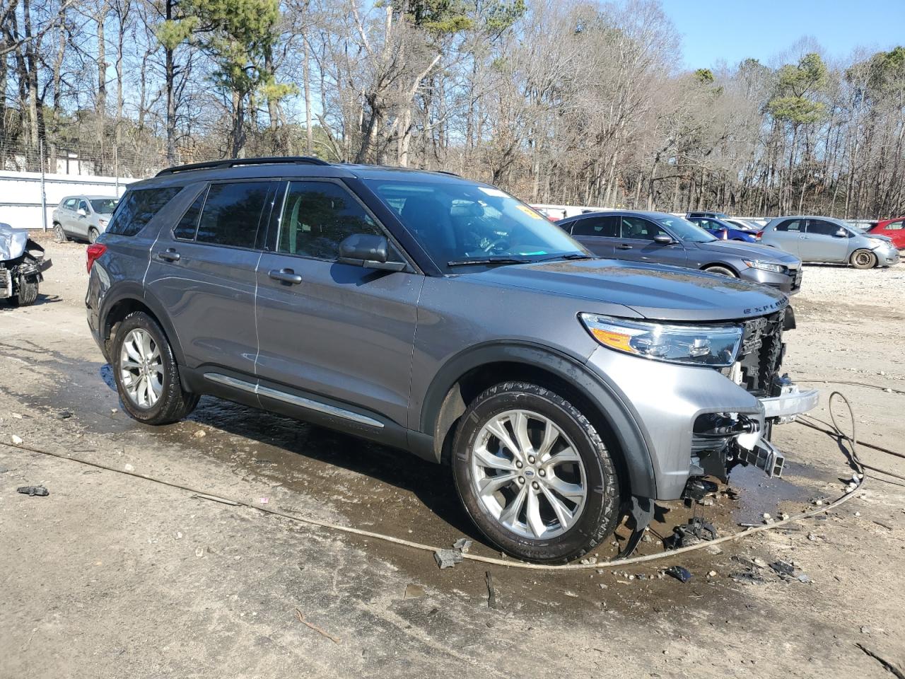 2021 Ford Explorer VIN 1FMSK7DH9MGA11535 Copart auction photo, front end damage thumbnail 4