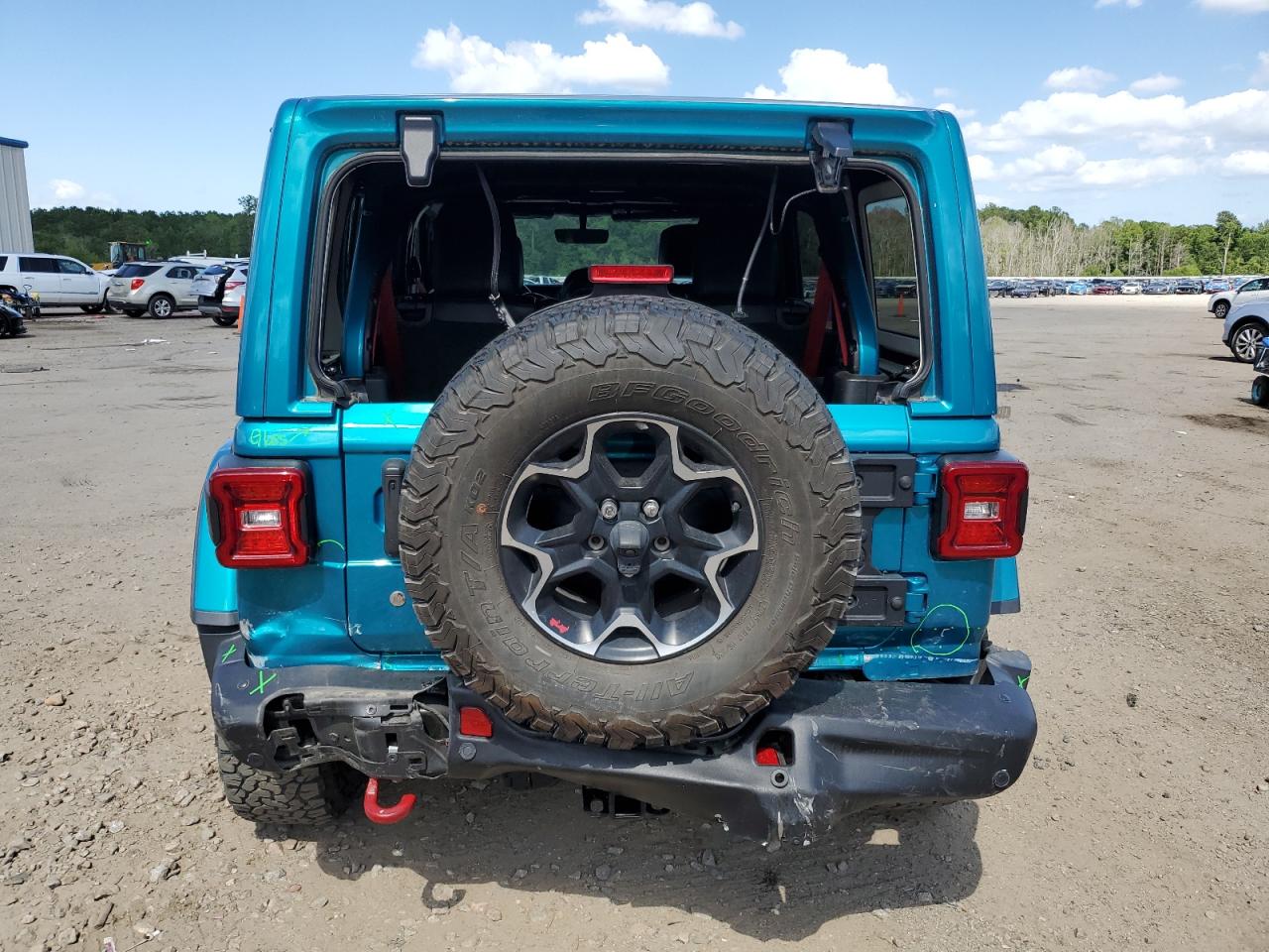 2020 Jeep Wrangler VIN 1C4HJXFN1LW265670 Copart auction photo, rear end / front end damage thumbnail 6