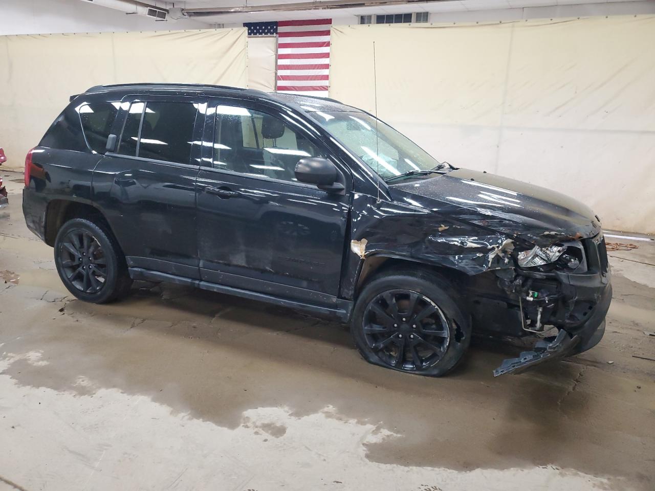 2015 Jeep Compass VIN 1C4NJDBBXFD271013 Copart auction photo, side / front end damage thumbnail 4