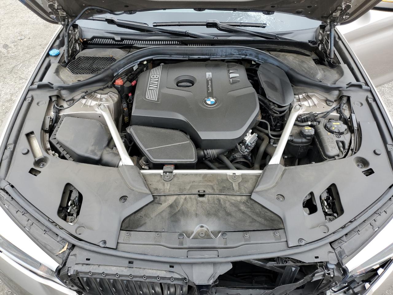 2019 BMW 5er VIN WBAJA5C52KBX46752 Copart auction photo, front end / minor dent/scratches damage thumbnail 11