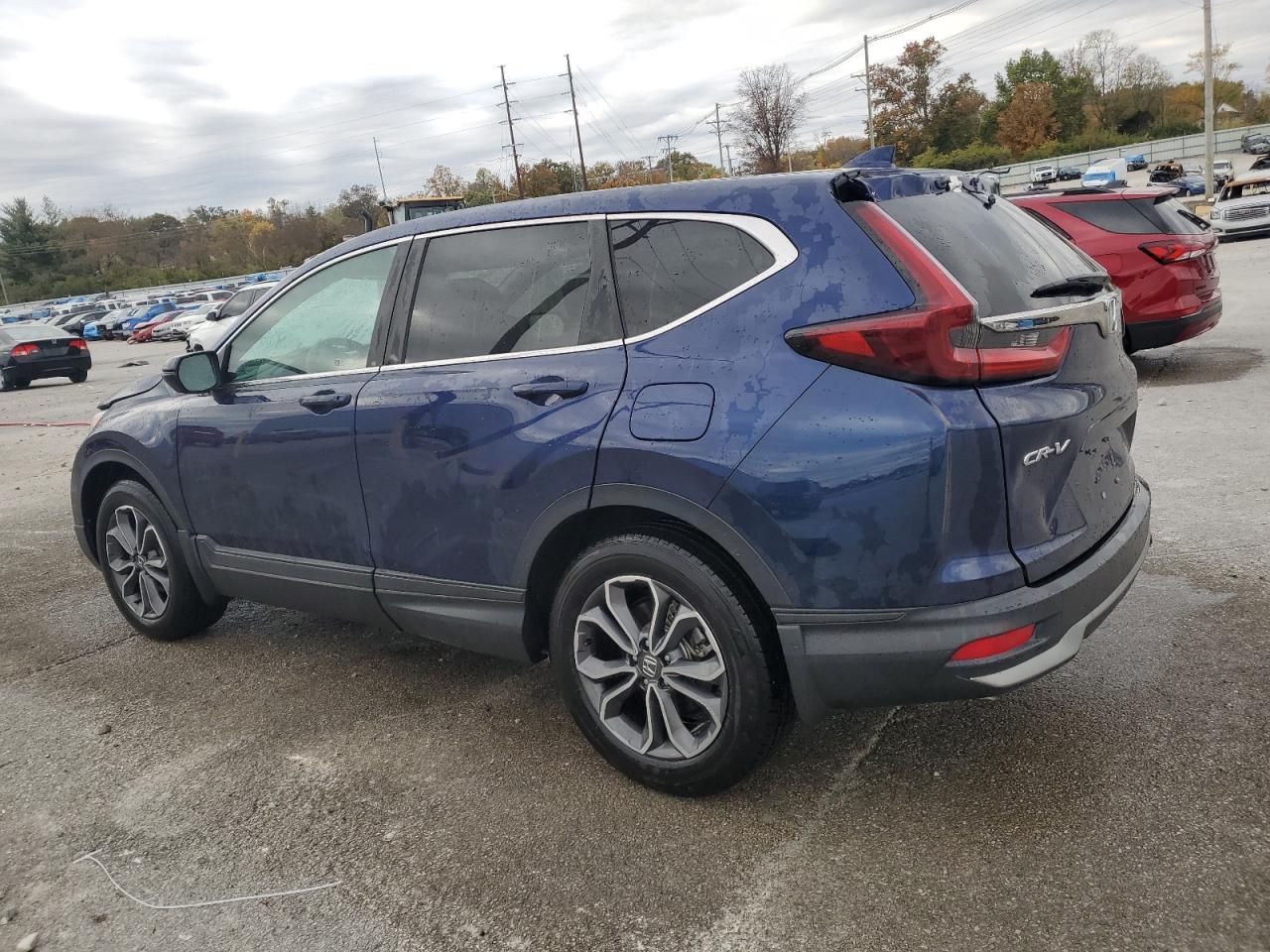 2020 Honda CR-V VIN 2HKRW1H88LH409876 Copart auction photo, top/roof damage thumbnail 2