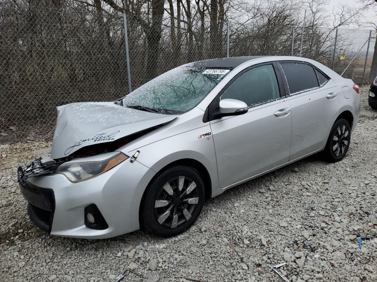 2015 Toyota Corolla VIN 2T1BURHE4FC236411