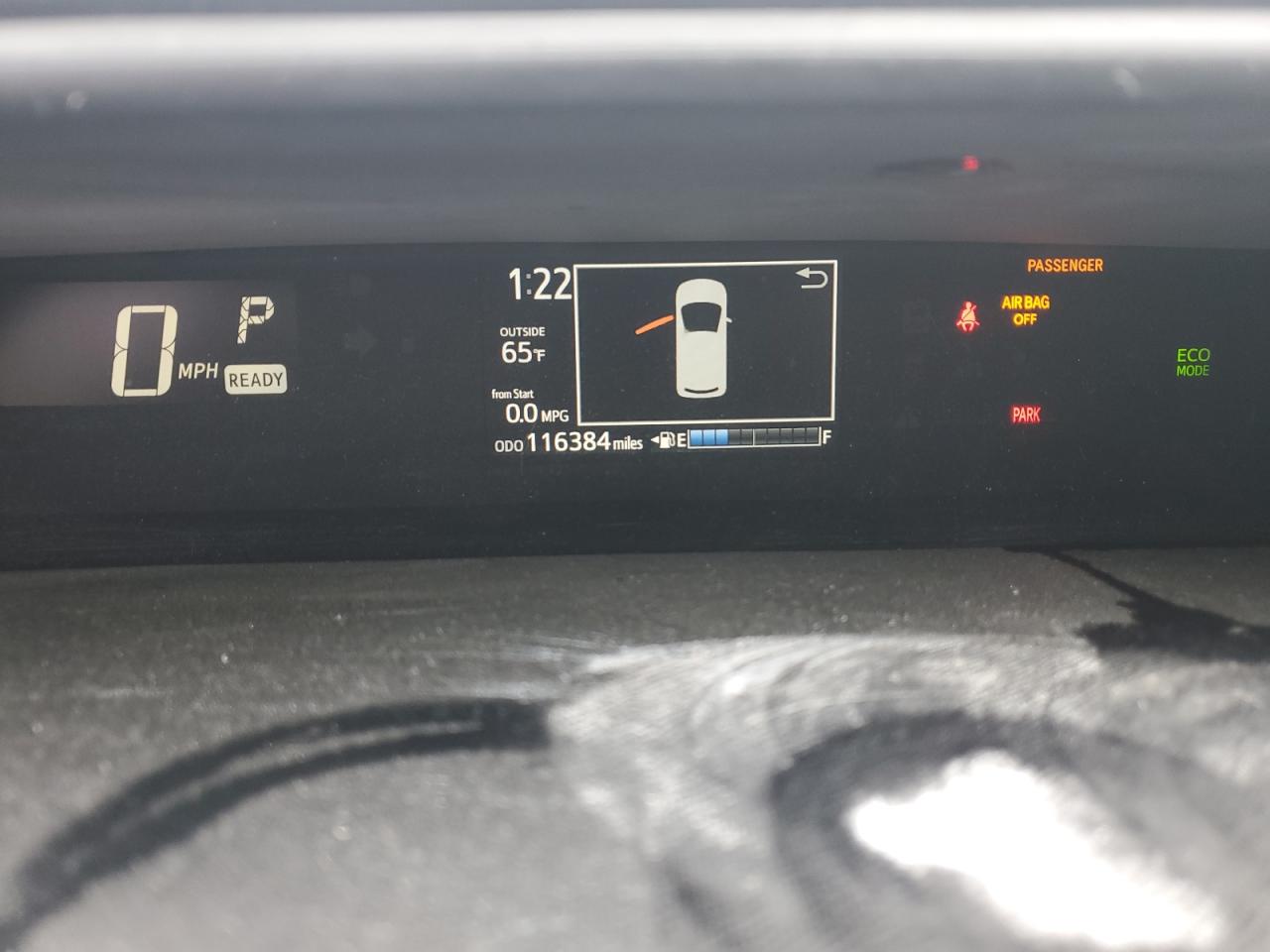 2018 Toyota Prius VIN JTDKDTB30J1619344 Copart auction photo, rear end / side damage thumbnail 9