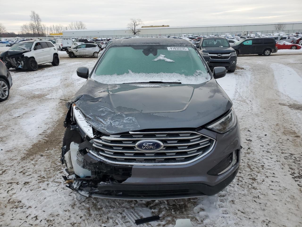 2022 Ford Edge VIN 2FMPK4J9XNBA59703 Copart auction photo, front end / side damage thumbnail 5