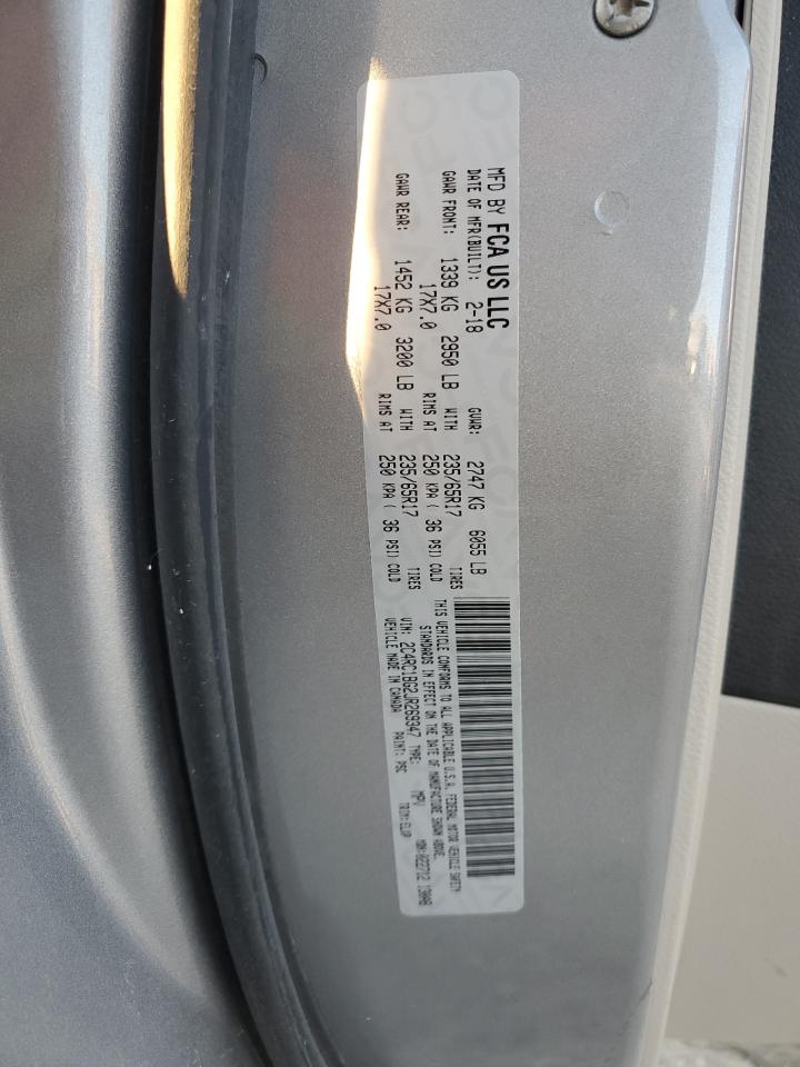 2018 Chrysler Pacifica VIN 2C4RC1BG2JR269347 Copart auction photo, front end / minor dent/scratches damage thumbnail 13