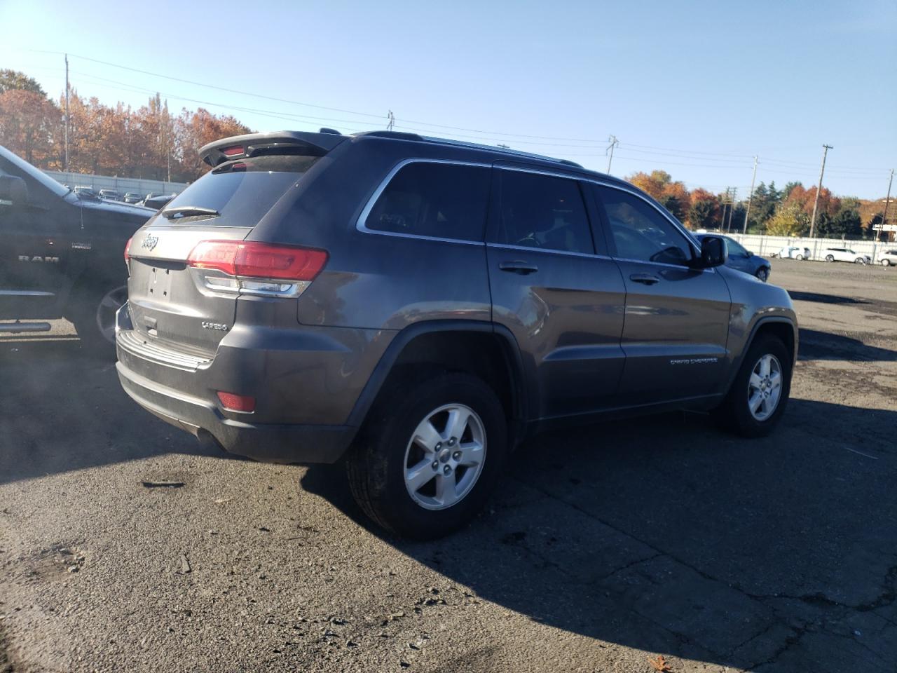 2014 Jeep Grand Cherokee VIN 1C4RJFAG5EC380543 Copart auction photo, front end / side damage thumbnail 3