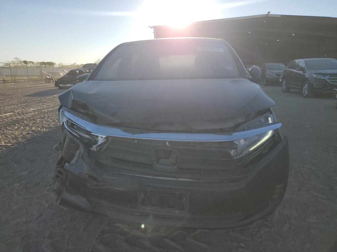 2021 Honda Odyssey VIN 5FNRL6H55MB004277 Copart auction photo, front end / side damage thumbnail 5