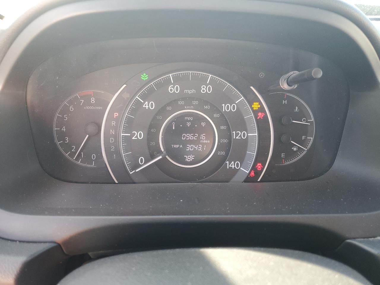 2014 Honda CR-V VIN 2HKRM3H3XEH525279 Copart auction photo, front end damage thumbnail 9