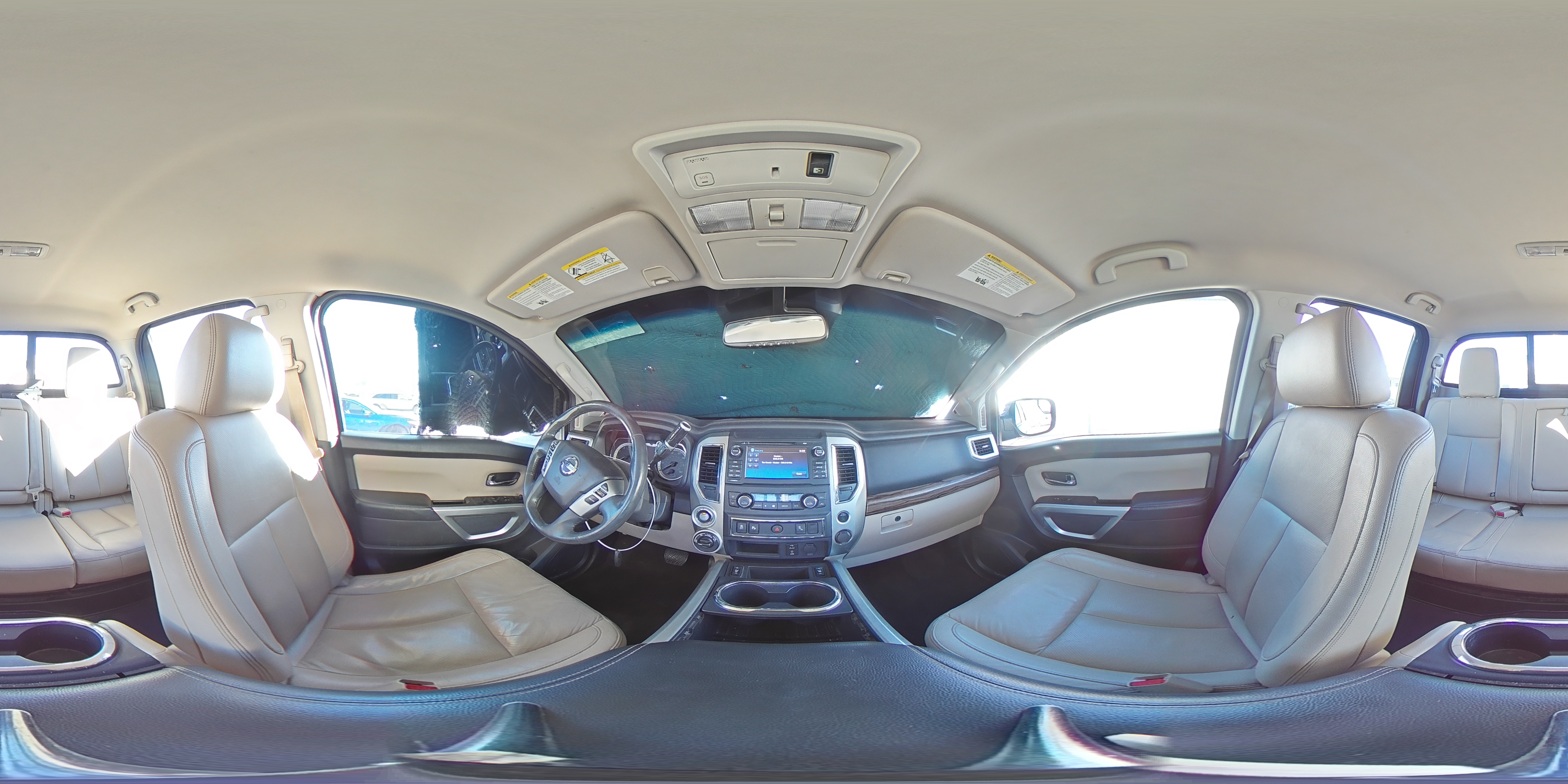 2017 Nissan Titan VIN 1N6AA1E58HN562350 Copart auction photo, rear end / front end damage thumbnail 13