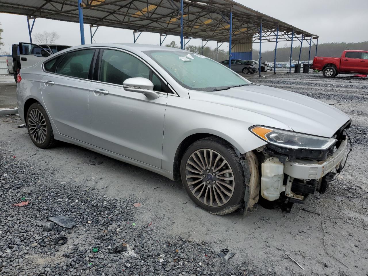2017 Ford Fusion VIN 3FA6P0K95HR131749 Copart auction photo, front end damage thumbnail 4