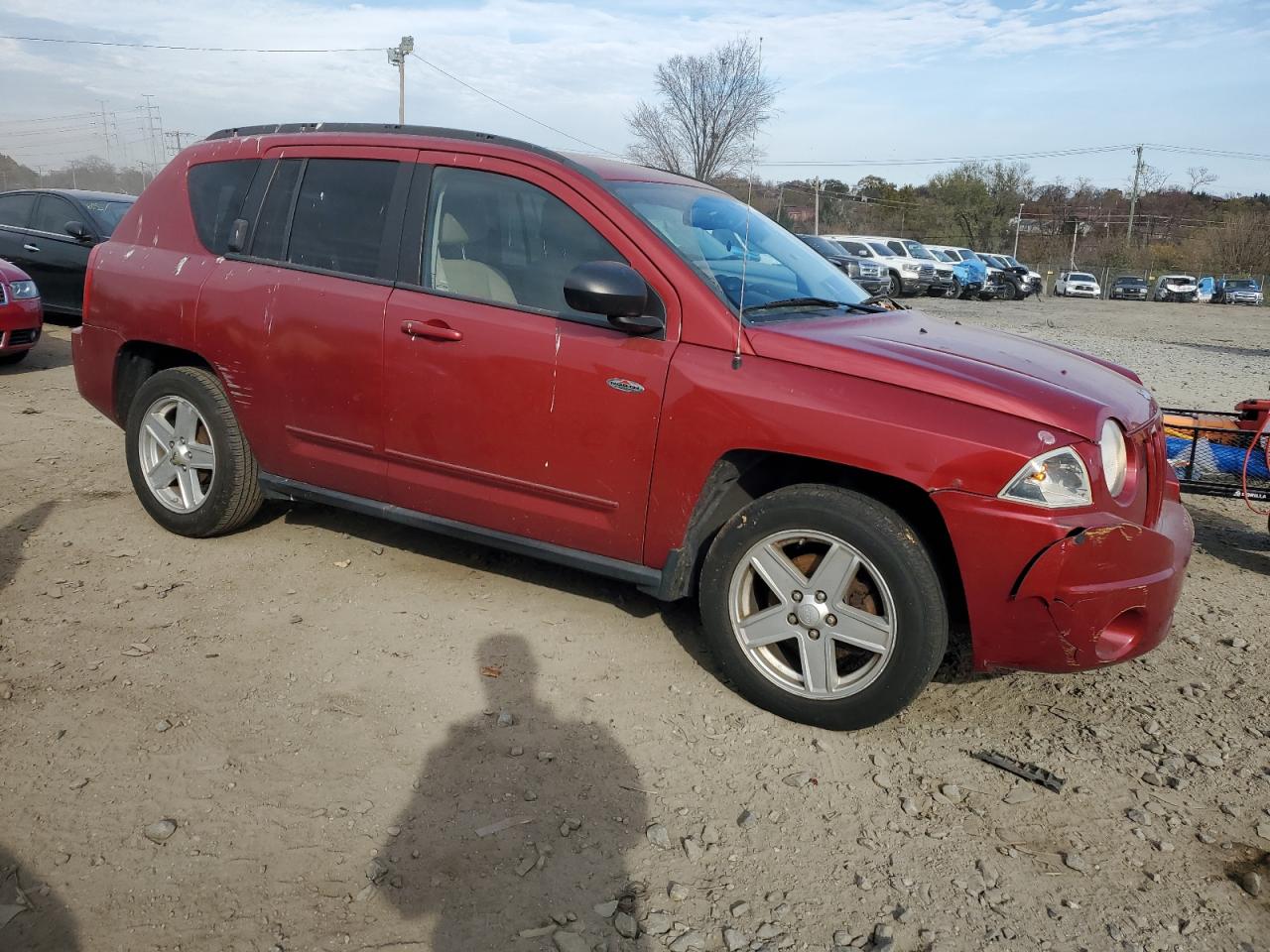 2010 Jeep Compass VIN 1J4NT4FB4AD653500 Copart auction photo, front end / minor dent/scratches damage thumbnail 4