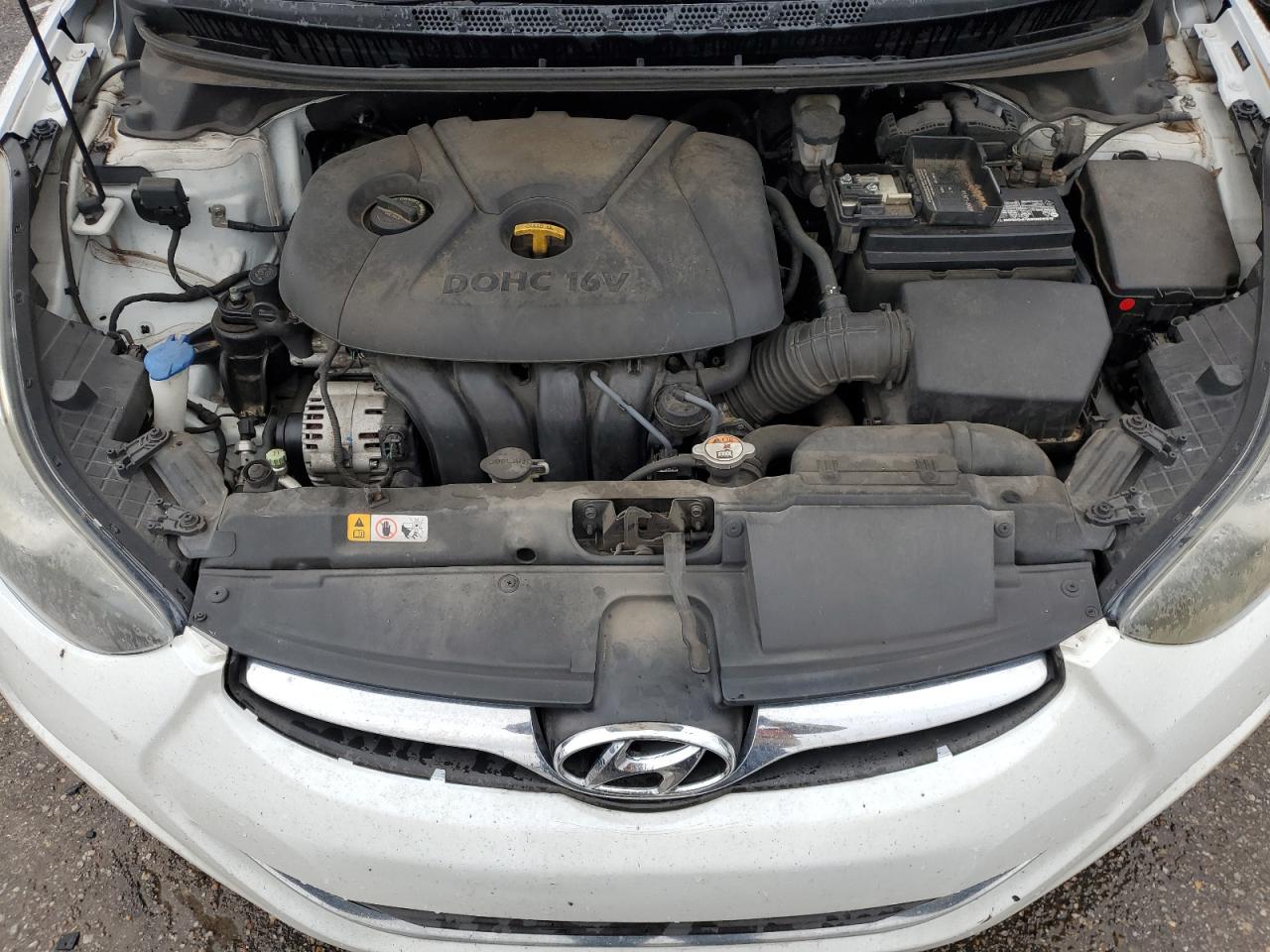 2013 Hyundai Elantra VIN 5NPDH4AE7DH448868 Copart auction photo, side damage thumbnail 11