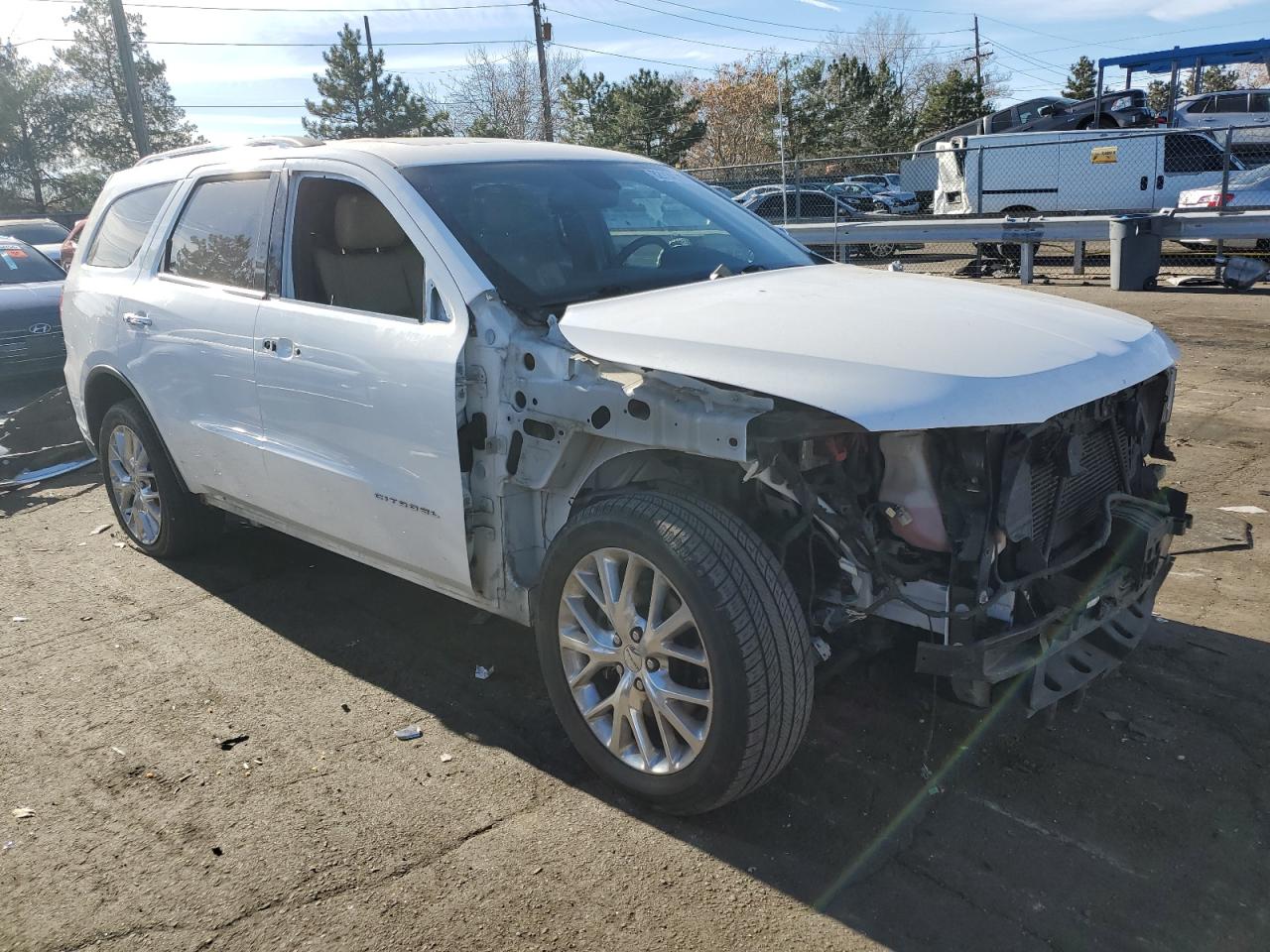 2015 Dodge Durango VIN 1C4RDHEG0FC194441 Copart auction photo, front end damage thumbnail 4