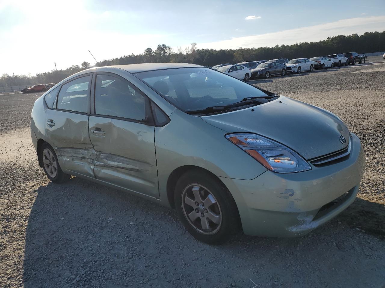 2007 Toyota Prius VIN JTDKB20UX73267026 Copart auction photo, side damage thumbnail 4