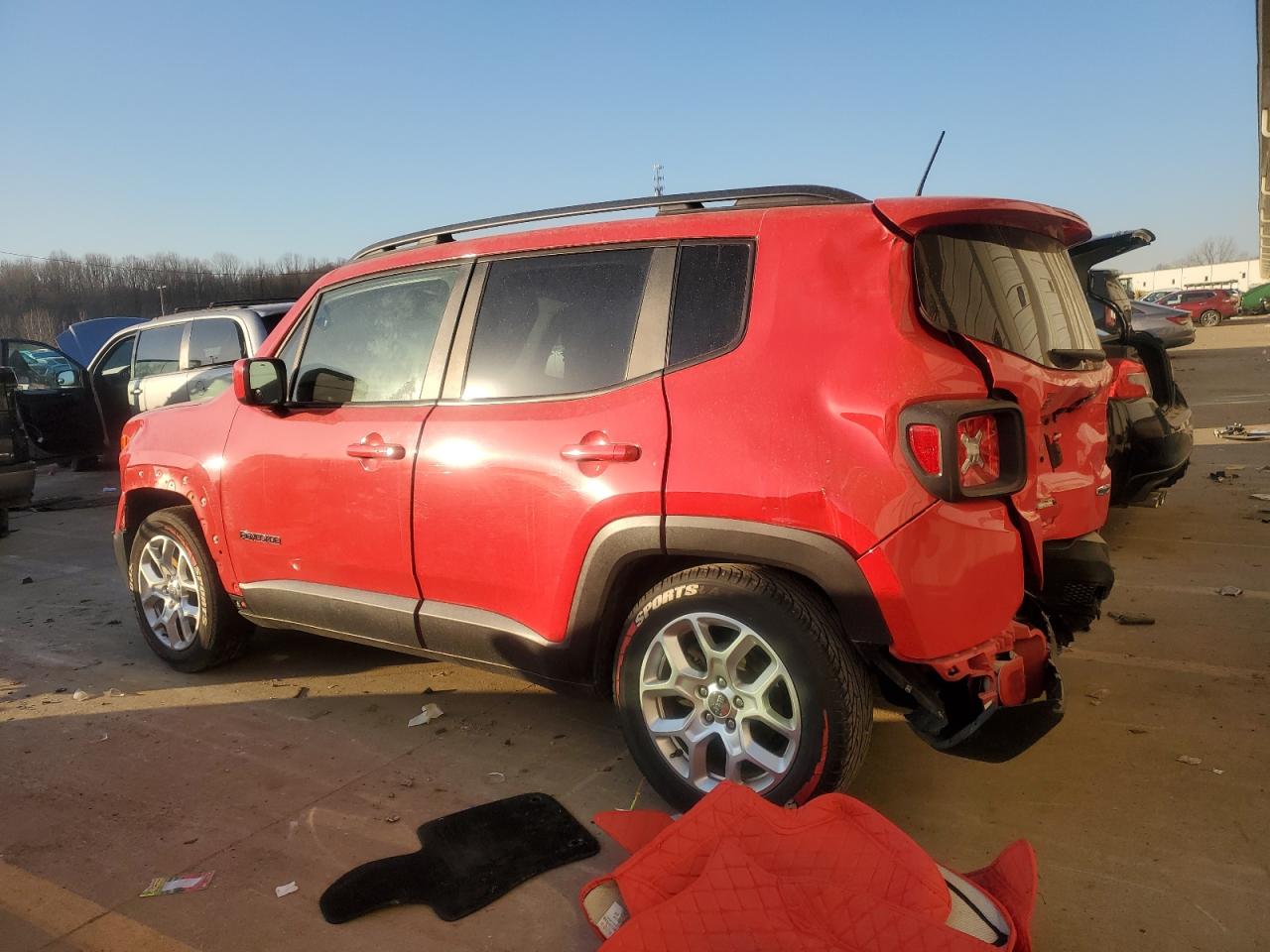 2018 Jeep Renegade VIN ZACCJABB8JPG67201 Copart auction photo, rear end / front end damage thumbnail 2