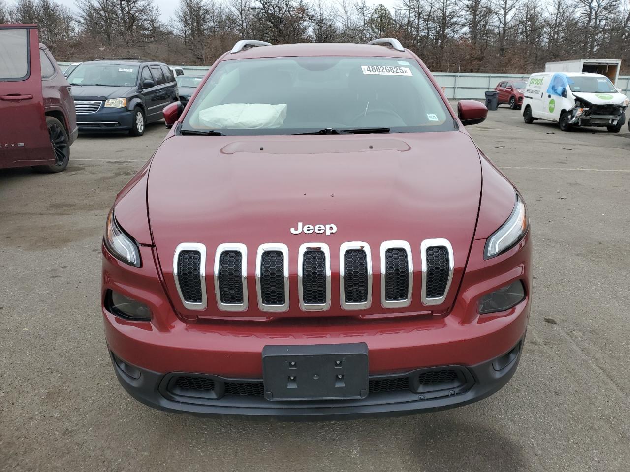 2015 Jeep Grand Cherokee VIN 1C4PJMCS2FW594807 Copart auction photo, front end / side damage thumbnail 5